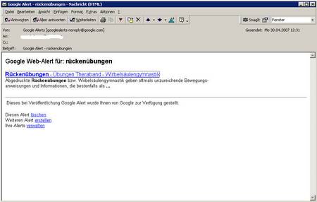 Rückenübungen-Alert