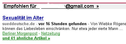 Google Empfehlungen