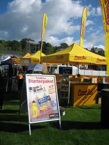 Auch PowerBar darf beim Ironman nicht fehlen ;-)