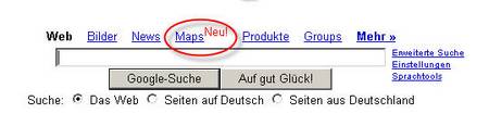 Maps Suche