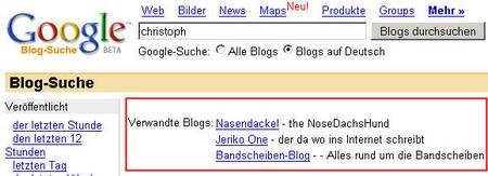 Blog-Suche Vornamen
