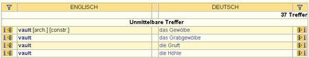 Vault in der Übersetzung