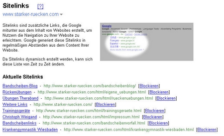 Sitelinks