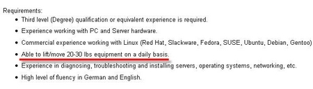 Stellenangebot Google