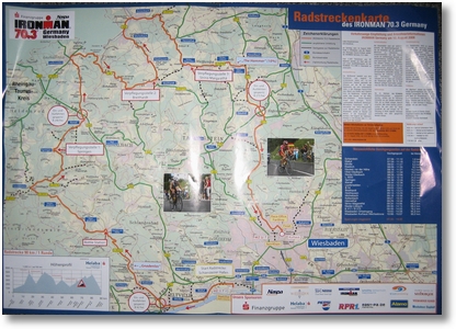 Streckenführung Ironman Wiesbaden