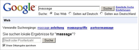 Massage - lokale Suchergebnisse