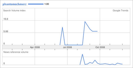 Phantomschmerz in den Google Trends