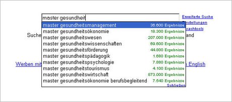 Masterstudiengänge