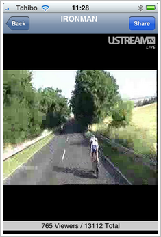 Ironman Livestream auf dem iPhone