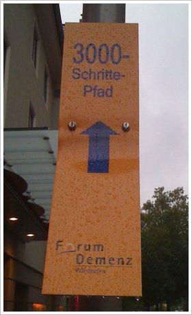 3000 Schritte Pfad in Wiesbaden