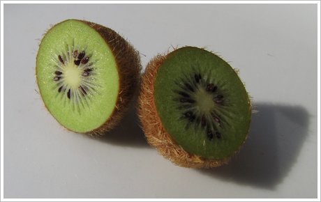 Halbierte Kiwi
